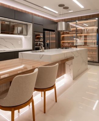 Olhem essa cozinha, impossível não se apaixonar! Um luxo 😍De 0 a 10, qual nota vocês dariam ✨Ve (3)